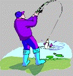Clip art of fisherman